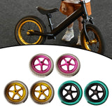 Maxbell 1 Pair Balance Bike Replacement Wheels Noise Reduction Bicycling Lightweight Pink