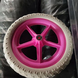 Maxbell 1 Pair Balance Bike Replacement Wheels Noise Reduction Bicycling Lightweight Pink