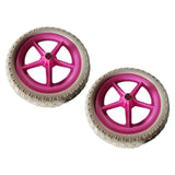 Maxbell 1 Pair Balance Bike Replacement Wheels Noise Reduction Bicycling Lightweight Pink