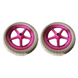 Maxbell 1 Pair Balance Bike Replacement Wheels Noise Reduction Bicycling Lightweight Pink