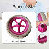 Maxbell 1 Pair Balance Bike Replacement Wheels Noise Reduction Bicycling Lightweight Pink