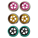 Maxbell 1 Pair Balance Bike Replacement Wheels Noise Reduction Bicycling Lightweight Pink