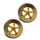 Maxbell 1 Pair Balance Bike Replacement Wheels Noise Reduction Bicycling Lightweight Yellow