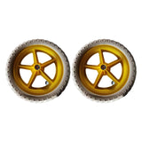 Maxbell 1 Pair Balance Bike Replacement Wheels Noise Reduction Bicycling Lightweight Yellow