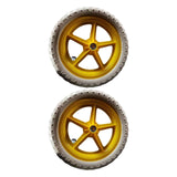 Maxbell 1 Pair Balance Bike Replacement Wheels Noise Reduction Bicycling Lightweight Yellow