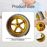Maxbell 1 Pair Balance Bike Replacement Wheels Noise Reduction Bicycling Lightweight Yellow