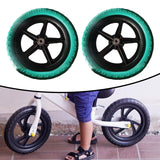 Maxbell 1 Pair Balance Bike Replacement Wheels Noise Reduction Bicycling Lightweight Green