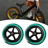 Maxbell 1 Pair Balance Bike Replacement Wheels Noise Reduction Bicycling Lightweight Green