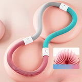 Maxbell Weighted Fitness Hoop Portable PVC Training Waist Friendly Design for Adults