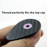 Maxbell Carbon Fiber Headset Top Cap Sturdy Replacement for Riding Cycling Bicycling without screw