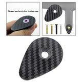 Maxbell Carbon Fiber Headset Top Cap Sturdy Replacement for Riding Cycling Bicycling without screw