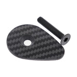 Maxbell Carbon Fiber Headset Top Cap Sturdy Replacement for Riding Cycling Bicycling with steel screw