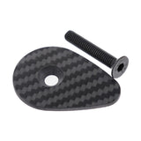Maxbell Carbon Fiber Headset Top Cap Sturdy Replacement for Riding Cycling Bicycling with steel screw