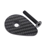Maxbell Carbon Fiber Headset Top Cap Sturdy Replacement for Riding Cycling Bicycling with steel screw