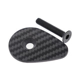 Maxbell Carbon Fiber Headset Top Cap Sturdy Replacement for Riding Cycling Bicycling with steel screw