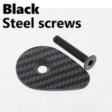 Maxbell Carbon Fiber Headset Top Cap Sturdy Replacement for Riding Cycling Bicycling with steel screw