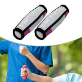 Maxbell 2Pcs Handle Weights Handheld Sandbag Fitness Gym Women Men Walking Dumbbells Violet
