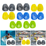 Maxbell 2 Pieces Swimming Hand Paddles Webbed Finger Flippers for Beginners Children S Black