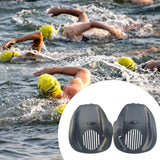 Maxbell 2 Pieces Swimming Hand Paddles Webbed Finger Flippers for Beginners Children S Black