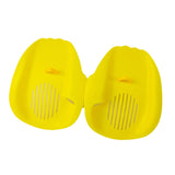 Maxbell 2 Pieces Swimming Hand Paddles Webbed Finger Flippers for Beginners Children M Yellow