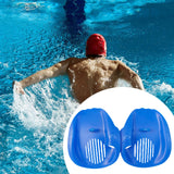 Maxbell 2 Pieces Swimming Hand Paddles Webbed Finger Flippers for Beginners Children S Blue