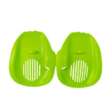 Maxbell 2 Pieces Swimming Hand Paddles Webbed Finger Flippers for Beginners Children M Green