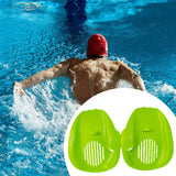 Maxbell 2 Pieces Swimming Hand Paddles Webbed Finger Flippers for Beginners Children M Green