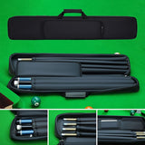 Maxbell Pool Cue Carrying Case Protection Pool Stick Bag for Club Training Traveling black