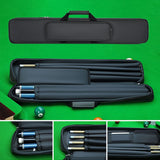 Maxbell Pool Cue Carrying Case Protection Pool Stick Bag for Club Training Traveling gray