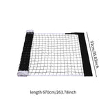 Maxbell 670cm Pickleball Net Stable without Frame) for Outdoor Activities Indoor Gym