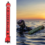 Maxbell Scuba Surface Marker Buoy Outdoor Accessory Portable Submarine Diving Marker