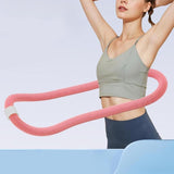 Maxbell Fitness Hoop Entertainment Waist Friendly Design for Men Women Travel   Pink