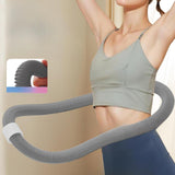 Maxbell Fitness Hoop Entertainment Waist Friendly Design for Men Women Travel   Gray