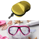 Maxbell Diving Goggles Box Sturdy Dive Box for Outdoor Activities Traveling Swimming Yellow