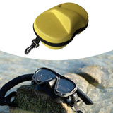 Maxbell Diving Goggles Box Sturdy Dive Box for Outdoor Activities Traveling Swimming Yellow