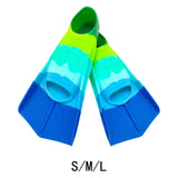Maxbell 2 Pieces Kids Swim Fins Lap Swimming Gifts Accessory for Child Kids Beginner S