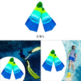 Maxbell 2 Pieces Kids Swim Fins Lap Swimming Gifts Accessory for Child Kids Beginner S