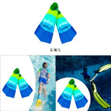 Maxbell 2 Pieces Kids Swim Fins Lap Swimming Gifts Accessory for Child Kids Beginner S