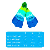 Maxbell 2 Pieces Kids Swim Fins Lap Swimming Gifts Accessory for Child Kids Beginner S