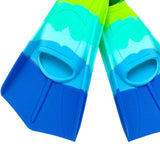 Maxbell 2 Pieces Kids Swim Fins Lap Swimming Gifts Accessory for Child Kids Beginner M