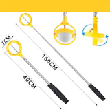 Maxbell Golf Ball Retriever Telescopic Golf Ball Pick up Retriever for Driving Range Yellow