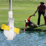 Maxbell Golf Ball Retriever Telescopic Golf Ball Pick up Retriever for Driving Range White Yellow
