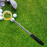 Maxbell Golf Ball Retriever Telescopic Golf Ball Pick up Retriever for Driving Range White Yellow