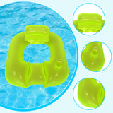 Maxbell Inflatable Pool Float for Adults Toy Pool Lounger for Summer Water Traveling Green