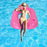 Maxbell Inflatable Pool Float for Adults Toy Pool Lounger for Summer Water Traveling Red