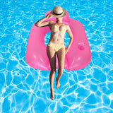 Maxbell Inflatable Pool Float for Adults Toy Pool Lounger for Summer Water Traveling Red