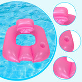 Maxbell Inflatable Pool Float for Adults Toy Pool Lounger for Summer Water Traveling Red