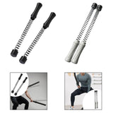 Maxbell 2 Pieces Ropeless Battle Ropes Fitness Equipment for Home Gym Office Workout Black