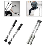 Maxbell 2 Pieces Ropeless Battle Ropes Fitness Equipment for Home Gym Office Workout Black