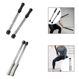 Maxbell 2 Pieces Ropeless Battle Ropes Fitness Equipment for Home Gym Office Workout Black